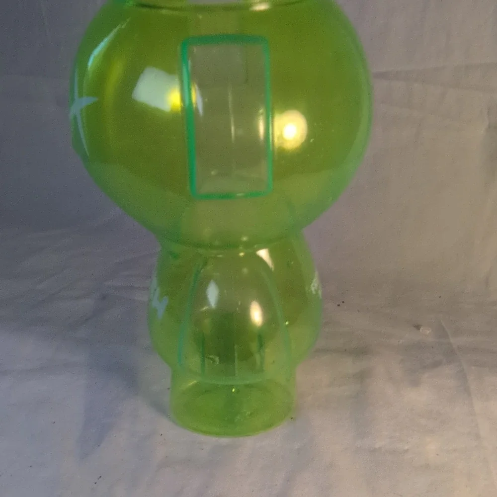 SLUSH Green Cartoon Canister French Quarter New Orleans Plastic Jar